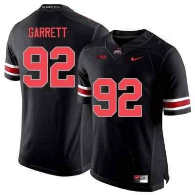 Men's Ohio State Buckeyes #92 Haskell Garrett Blackout Nike NCAA College Football Jersey Best OJK3144NO